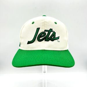Vintage New York Jets Sports Specialties Script The Twill Snapback Cap Hat